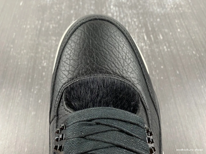 Cheap Jordan 819139-010 Black Hair Retro 4 Pony 0810